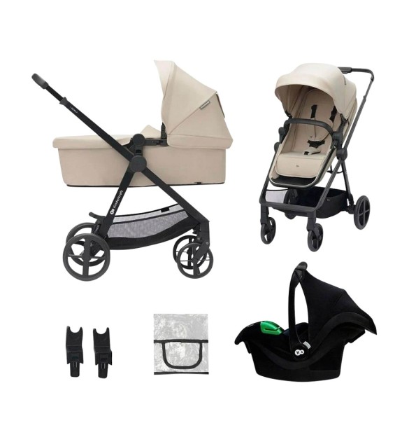 Kombikinderwagen NEWLY 3in1 Trio-Set inkl. Babyschale MINK PRO