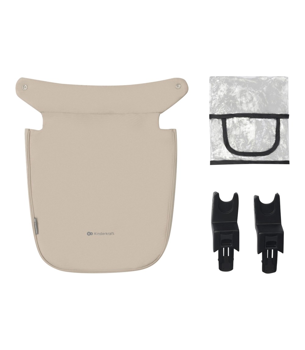 Kombikinderwagen NEWLY 3in1 Trio-Set inkl. Babyschale MINK PRO