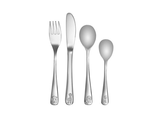 4-tlg. Edelstahl-Besteck-Set