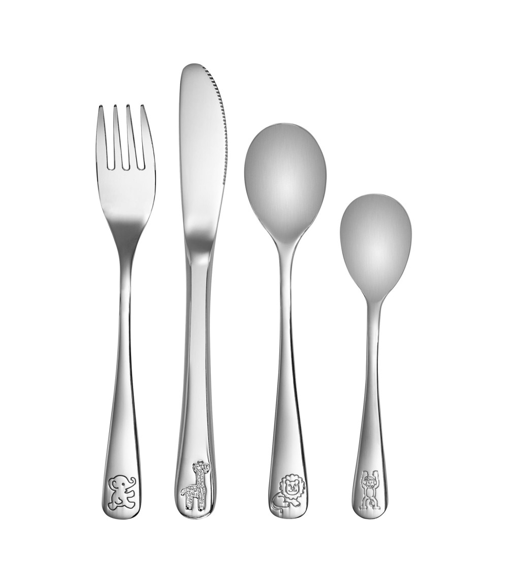 4-tlg. Edelstahl-Besteck-Set