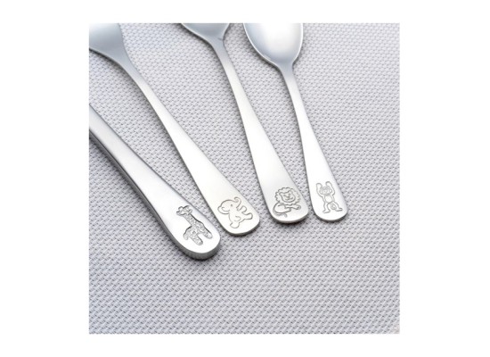 4-tlg. Edelstahl-Besteck-Set