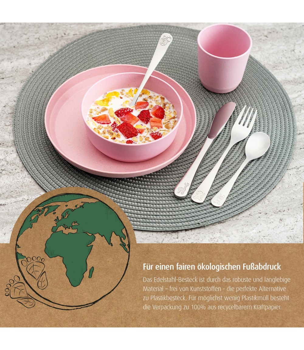 4-tlg. Edelstahl-Besteck-Set