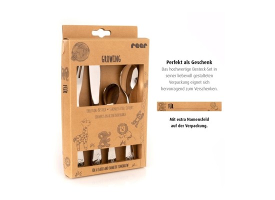 4-tlg. Edelstahl-Besteck-Set