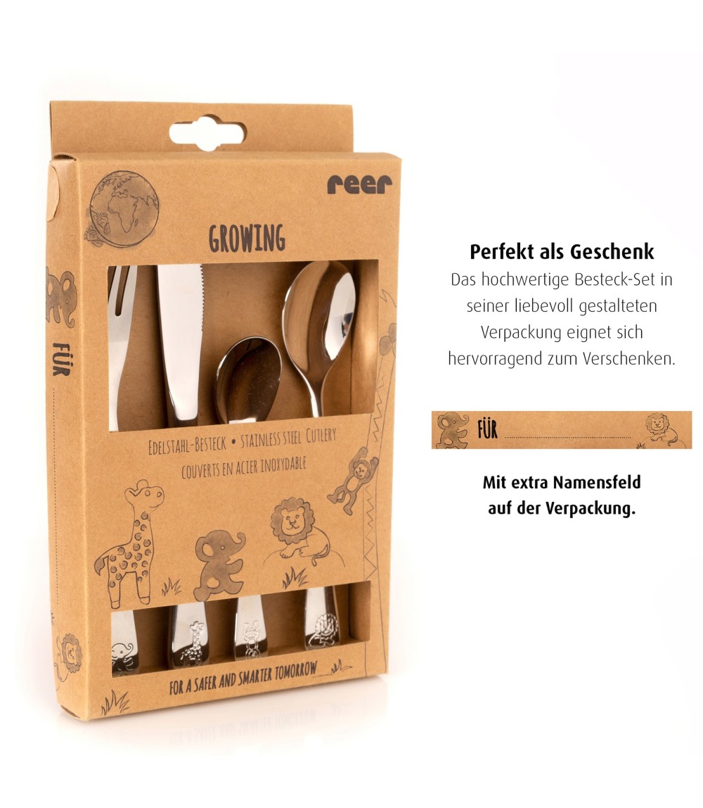 4-tlg. Edelstahl-Besteck-Set