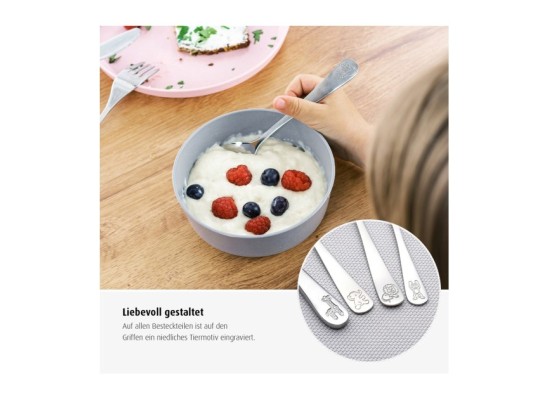 4-tlg. Edelstahl-Besteck-Set
