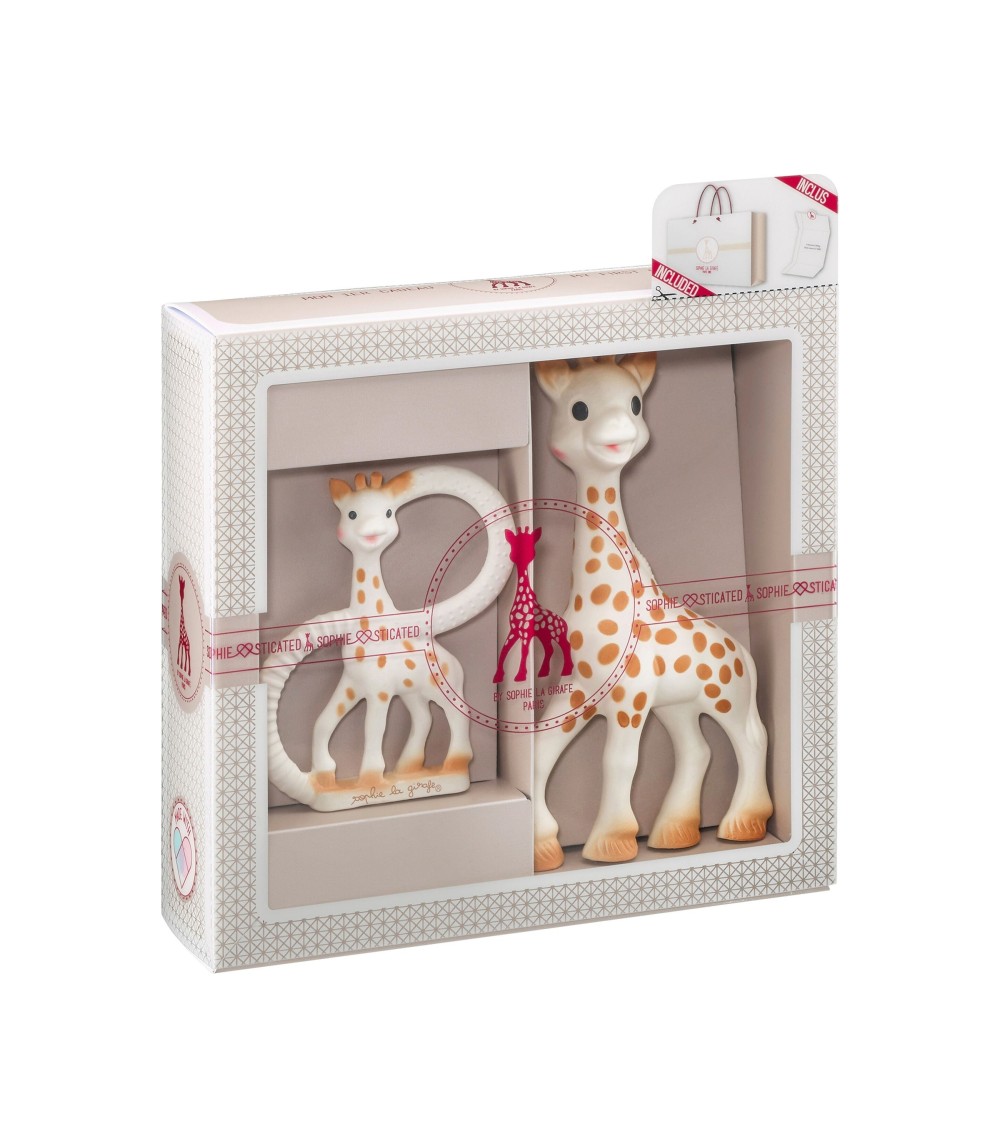 Geschenkset Sophie + Beißring aus Naturkautschuk