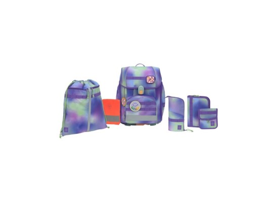 Schulranzen-Set Boxy Unique gradient 7-tlg.