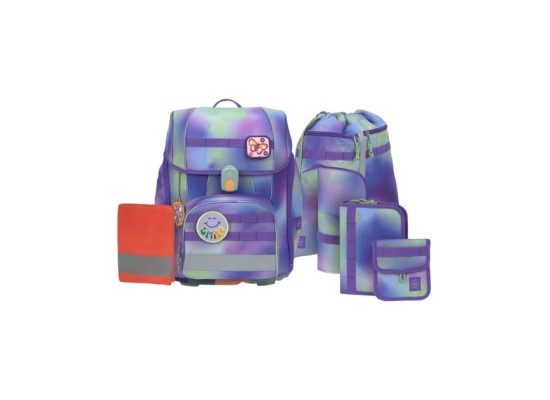 Schulranzen-Set Boxy Unique gradient 7-tlg.