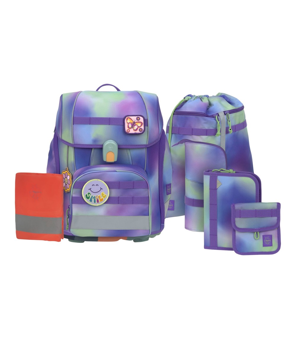 Schulranzen-Set Boxy Unique gradient 7-tlg.