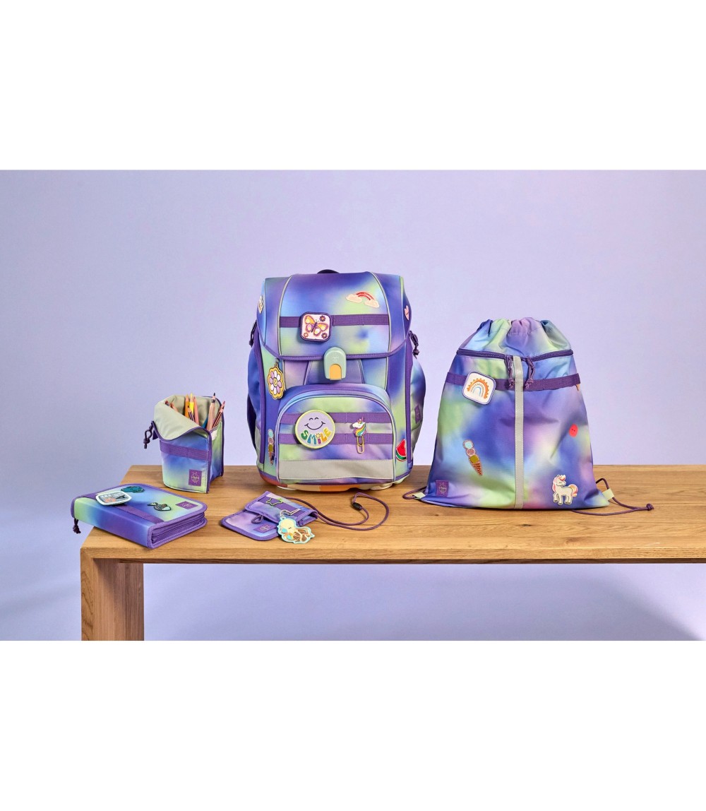 Schulranzen-Set Boxy Unique gradient 7-tlg.