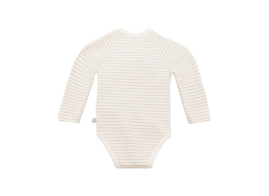 2er-Pack Wickelbodys langarm Ringel Bär