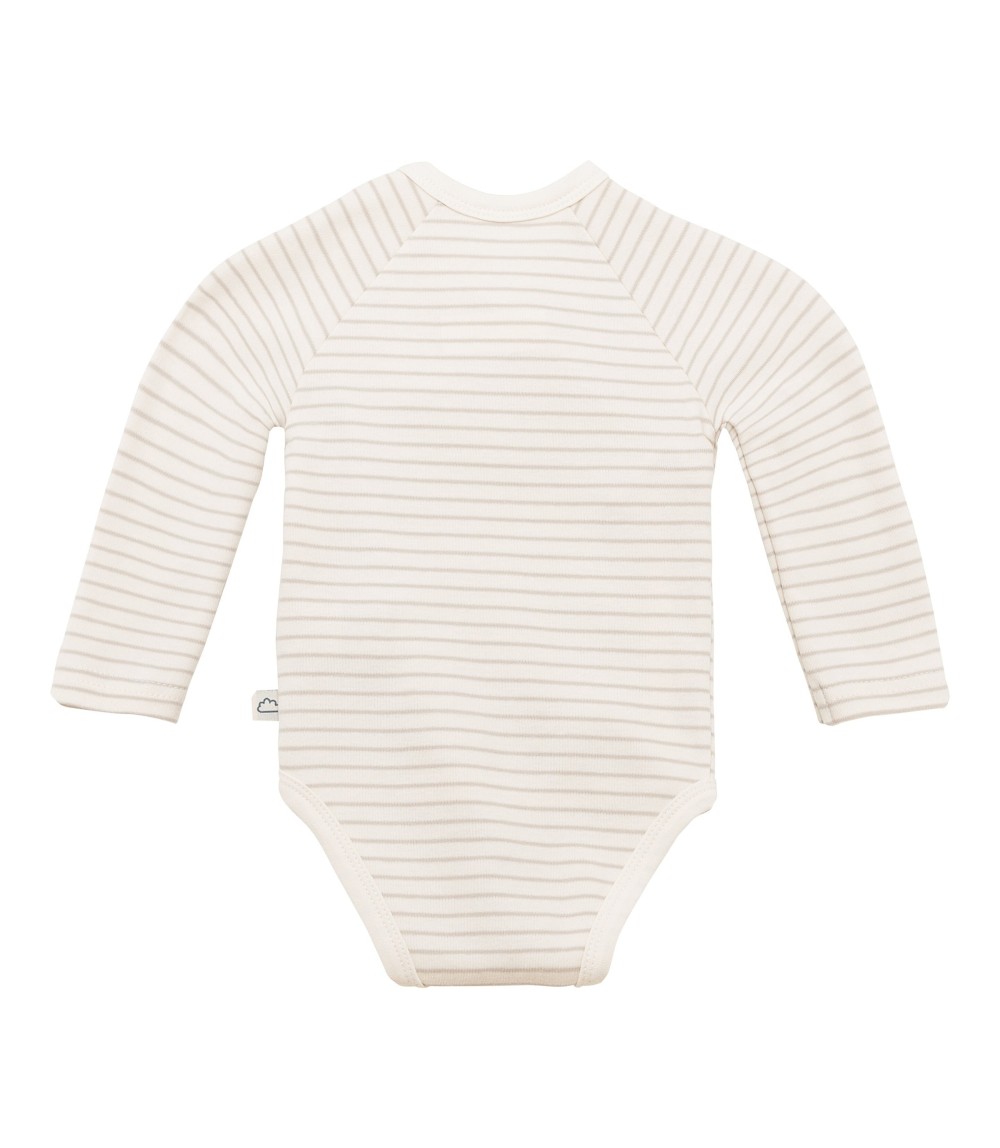 2er-Pack Wickelbodys langarm Ringel Bär