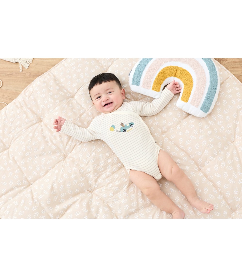 2er-Pack Wickelbodys langarm Ringel Bär