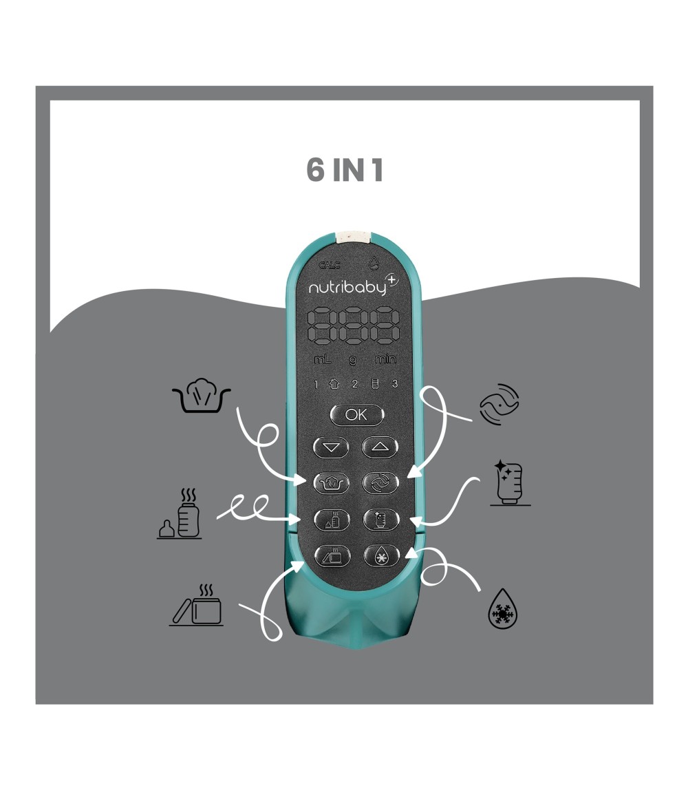 Babynahrungszubereiter und Sterilisator NutribabyPlus