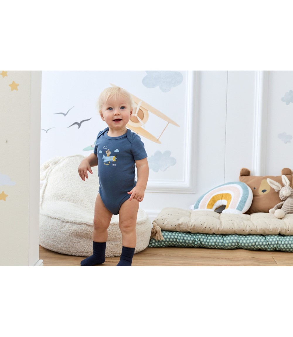 3er-Pack Bodys kurzarm On the road