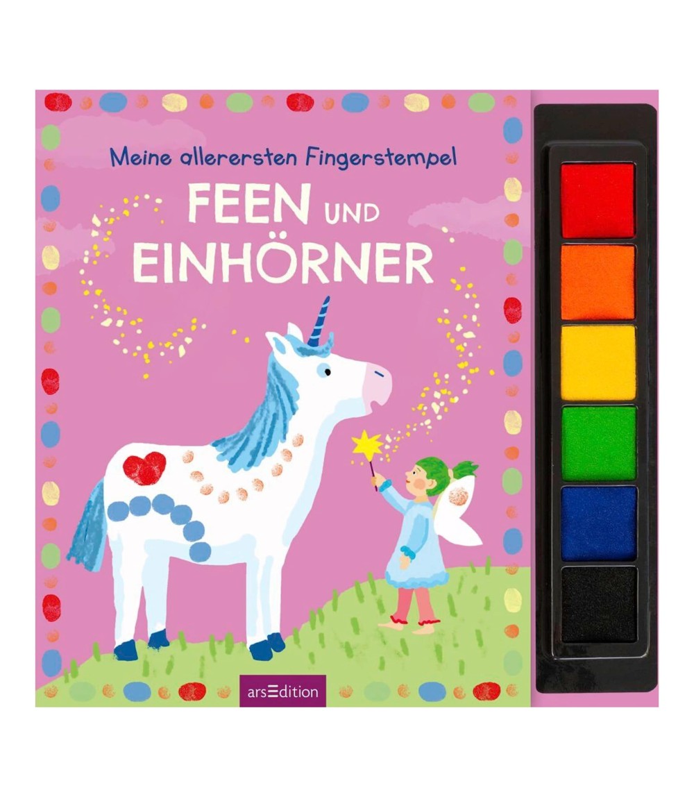 Malbuch Meine allerersten Fingerstempel - Feen und Einhörner