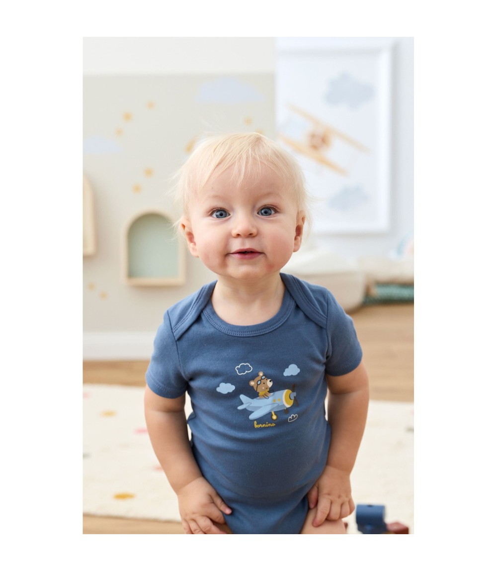 3er-Pack Bodys kurzarm On the road