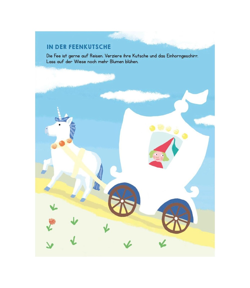 Malbuch Meine allerersten Fingerstempel - Feen und Einhörner