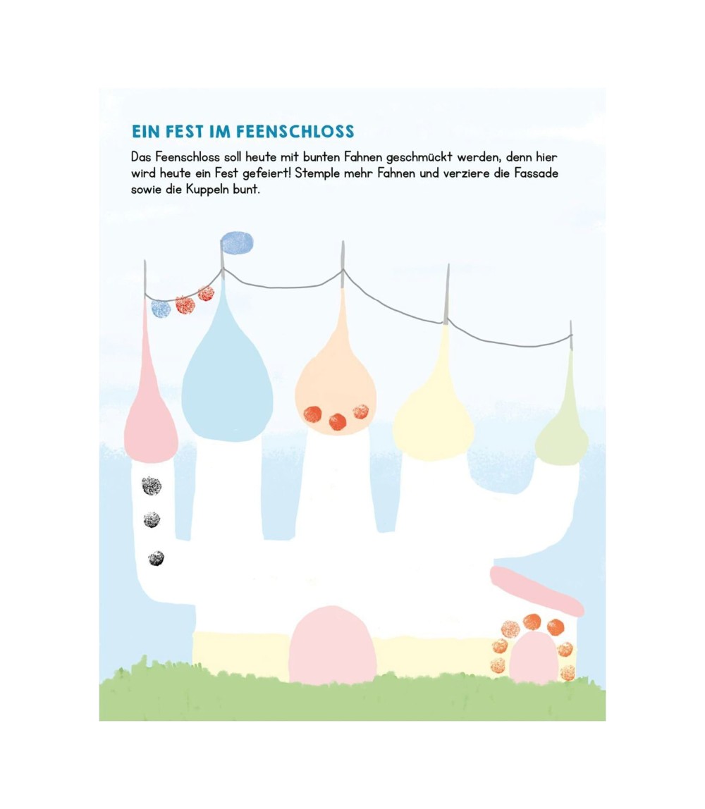 Malbuch Meine allerersten Fingerstempel - Feen und Einhörner