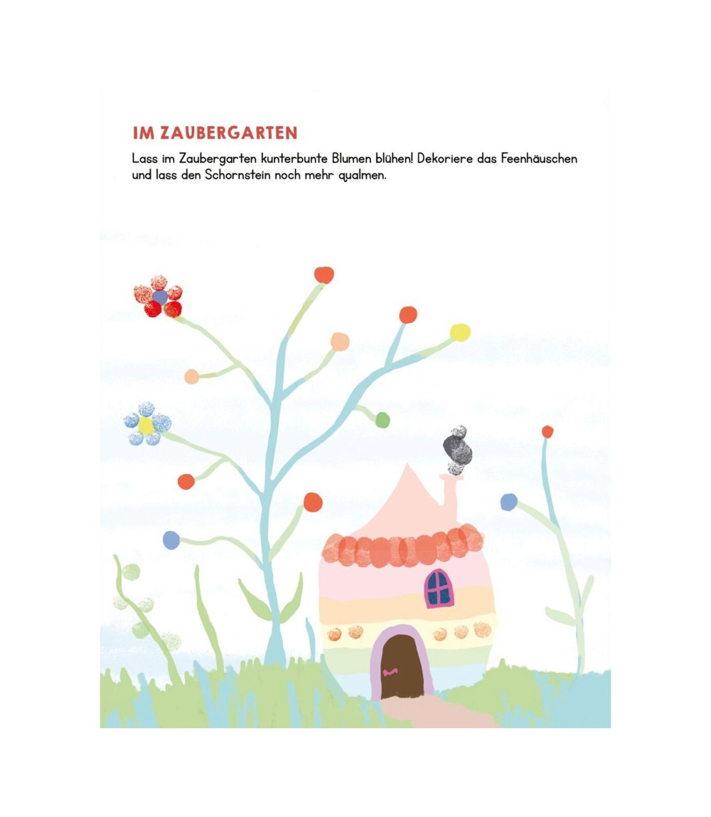 Malbuch Meine allerersten Fingerstempel - Feen und Einhörner