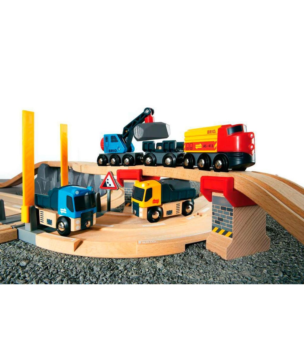 Steinverlade Set, Straßen & Schienen