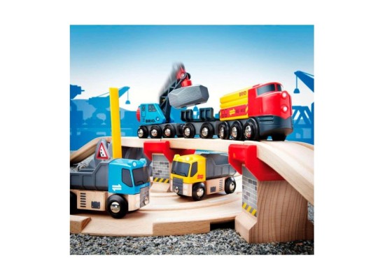 Steinverlade Set, Straßen & Schienen