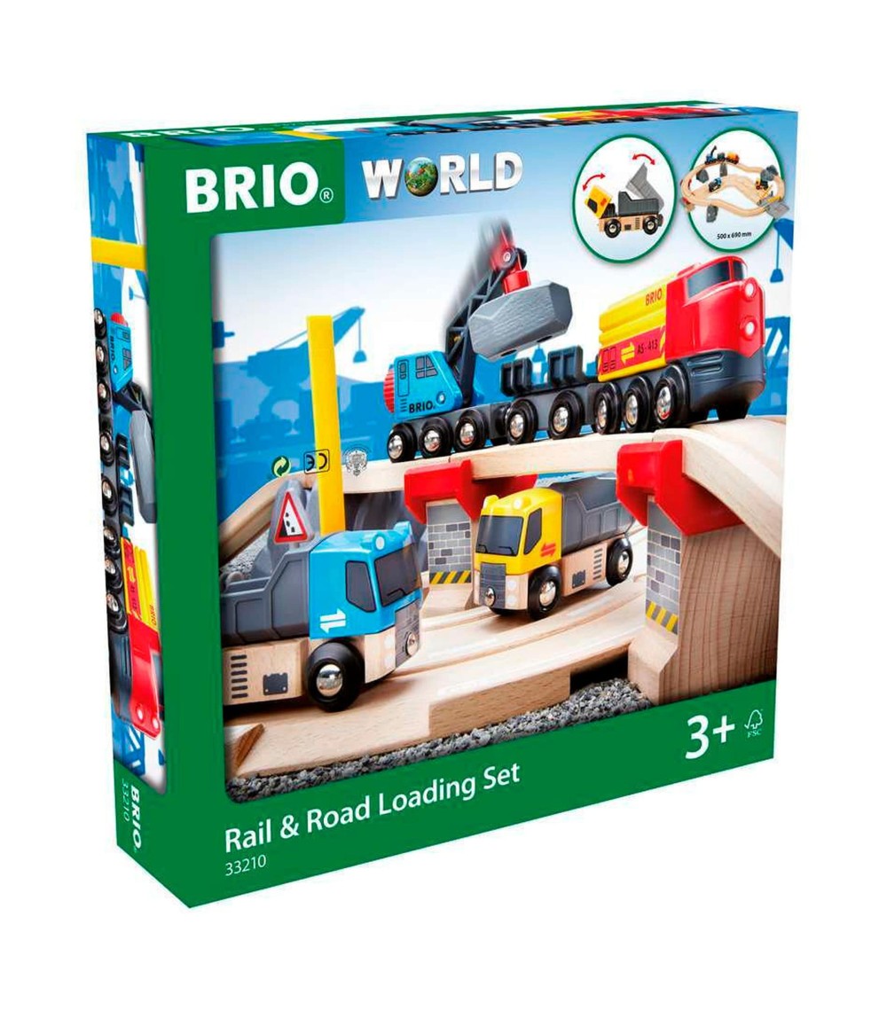 Steinverlade Set, Straßen & Schienen