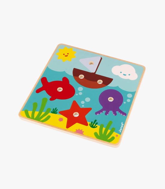 Janod I Am Learning to Screw Wood Activity Game