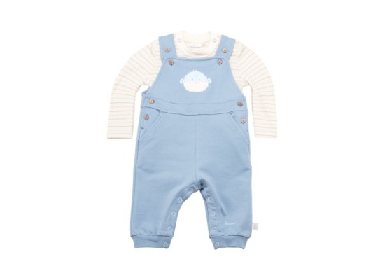 2-tlg. Set Latzhose mit Shirt Kugelfisch