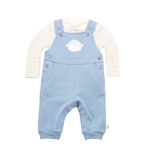 2-tlg. Set Latzhose mit Shirt Kugelfisch