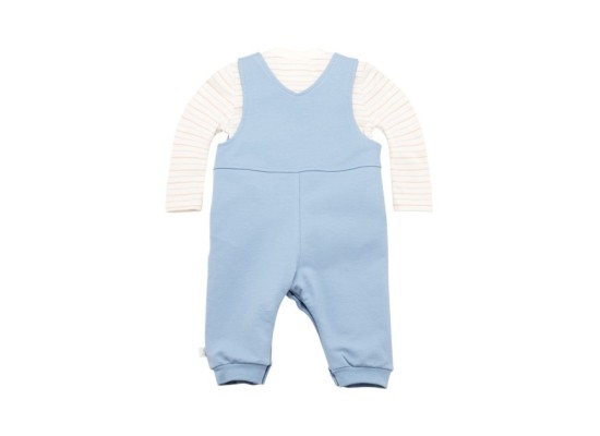 2-tlg. Set Latzhose mit Shirt Kugelfisch