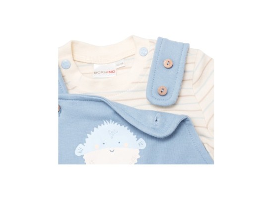 2-tlg. Set Latzhose mit Shirt Kugelfisch