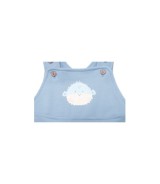 2-tlg. Set Latzhose mit Shirt Kugelfisch