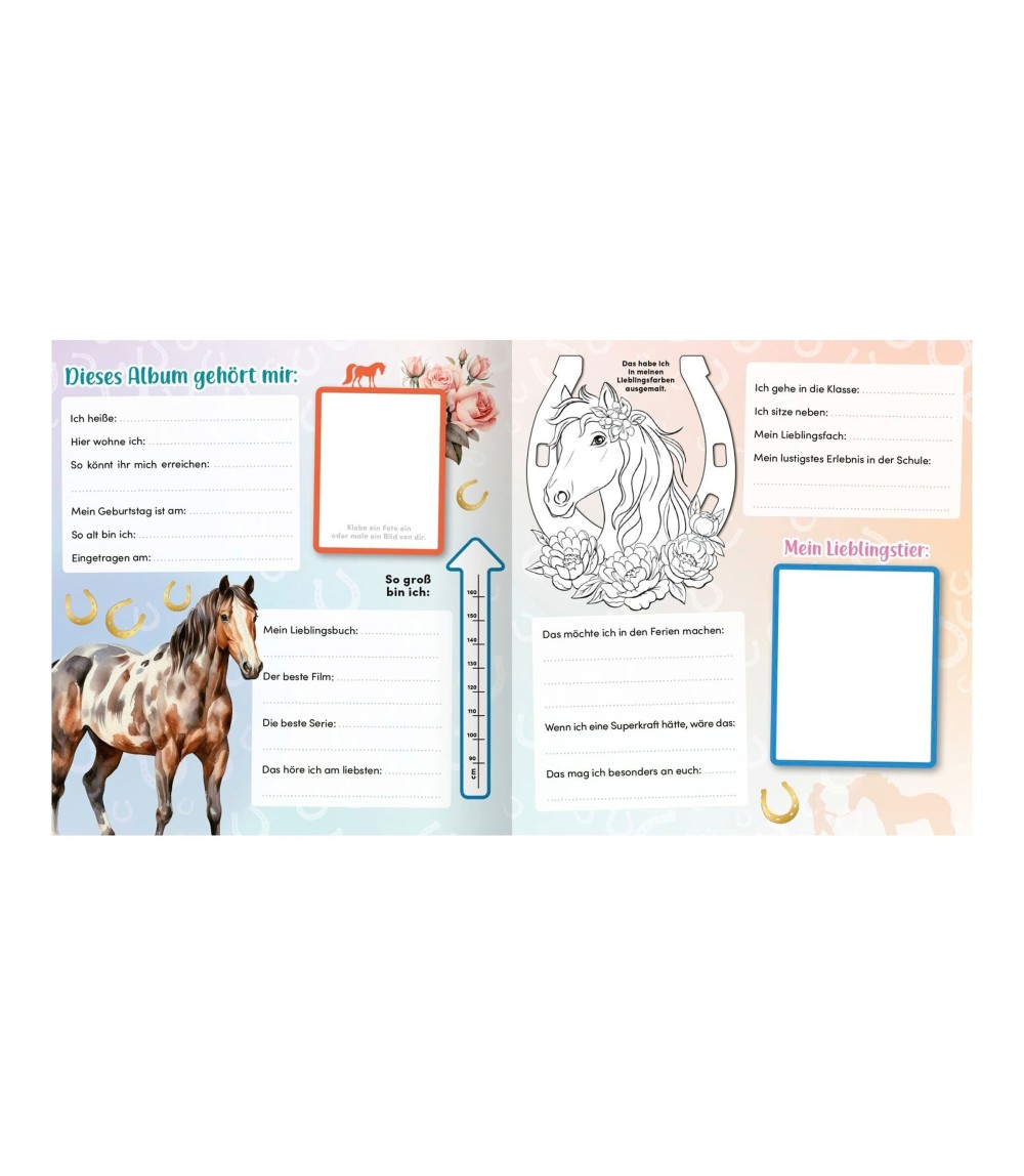 Freundebuch Meine Schulfreunde: Pferde