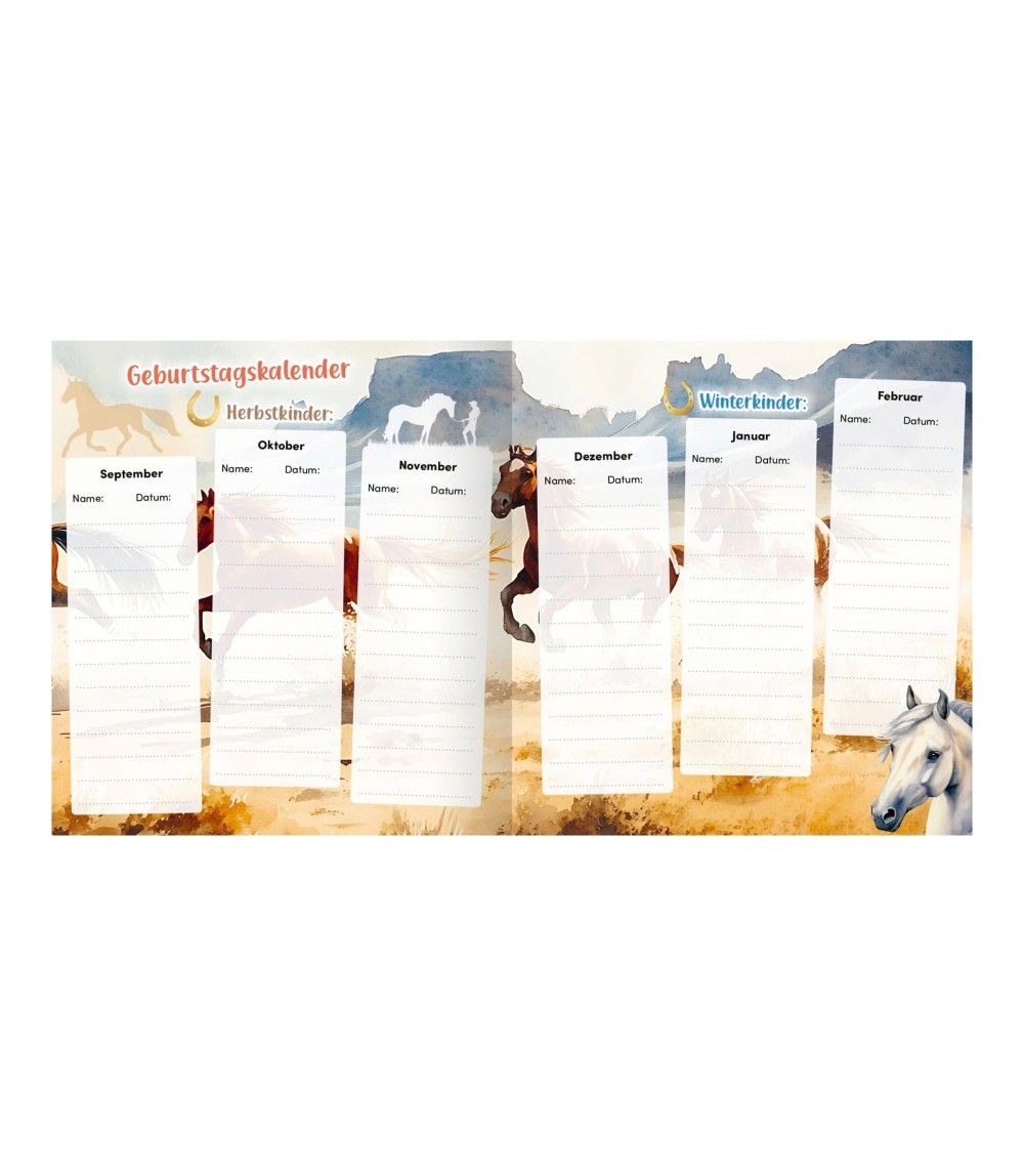 Freundebuch Meine Schulfreunde: Pferde