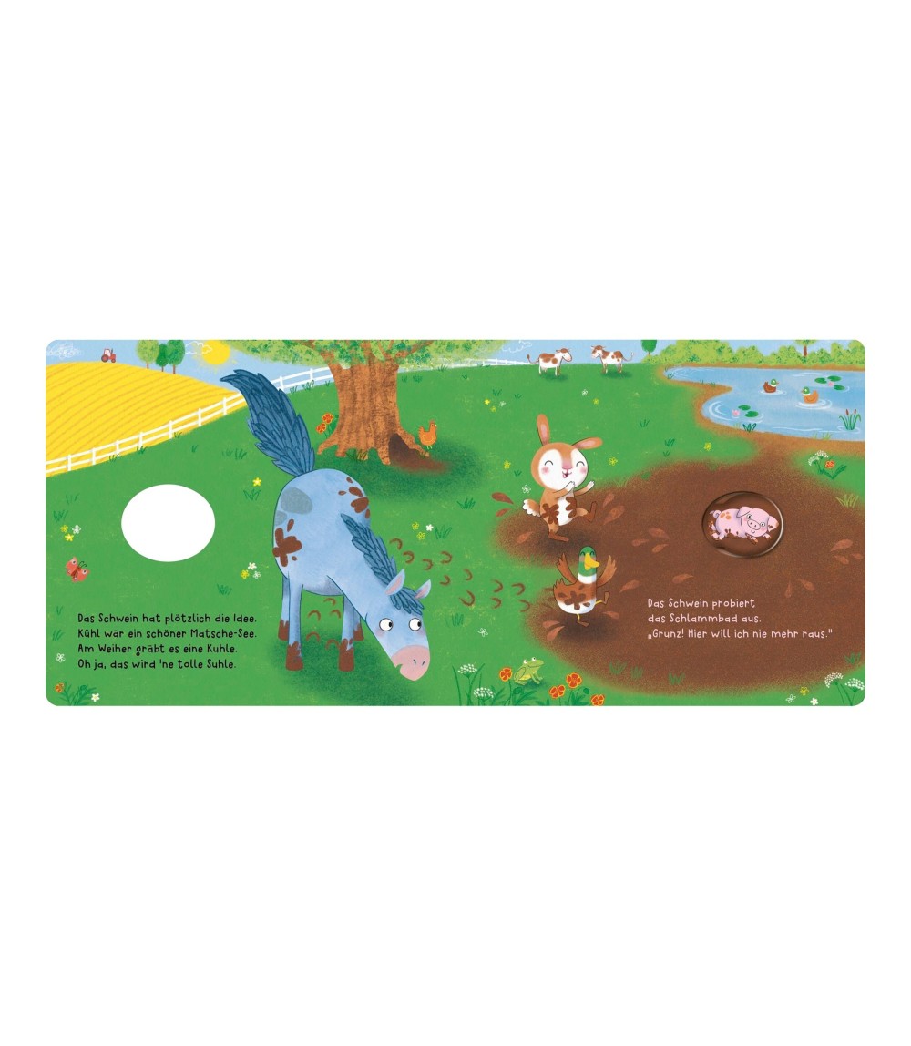Soundbilderbuch Zieh mal, hör mal: Grunz und platsch - ab in den Matsc