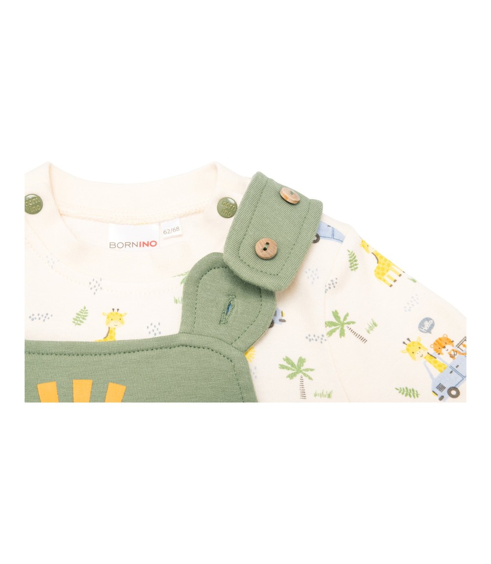 2-tlg. Set Latzhose mit Shirt Sunny Adventure