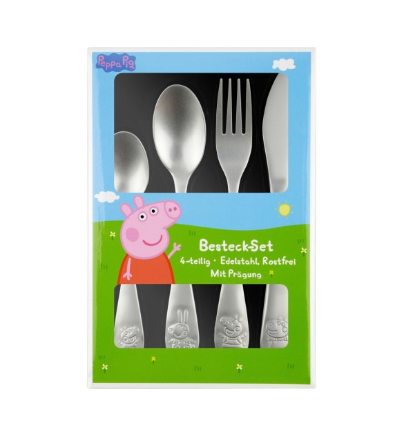 4-tlg. Edelstahl Besteckset