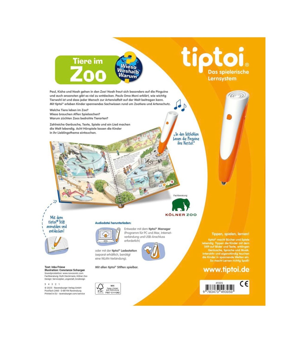 Sachbuch Wieso? Weshalb? Warum? Tiere im Zoo