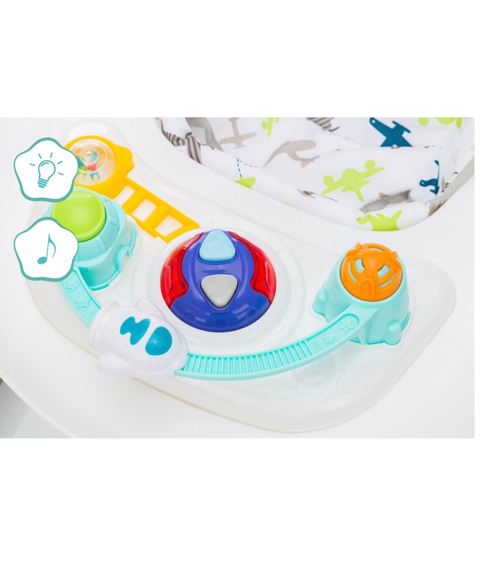 Lauflernhilfe Flugzeug 3in1