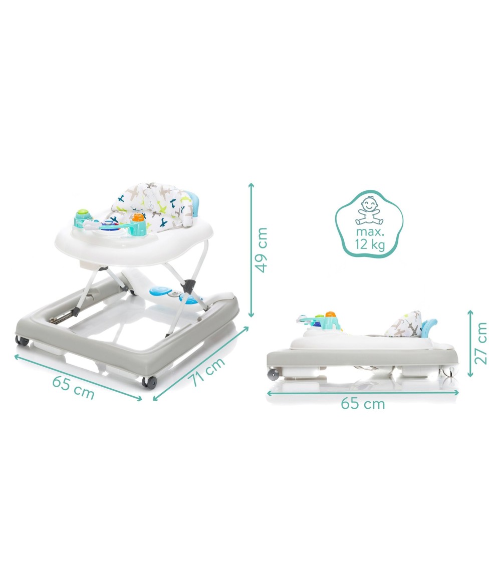 Lauflernhilfe Flugzeug 3in1