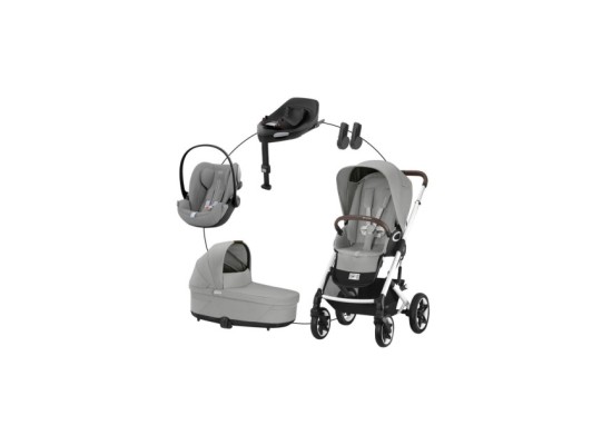Kombikinderwagen Talos S Lux Travel-Set inkl. Babyschale Cloud G i-Size und Isofix-Basis Base G