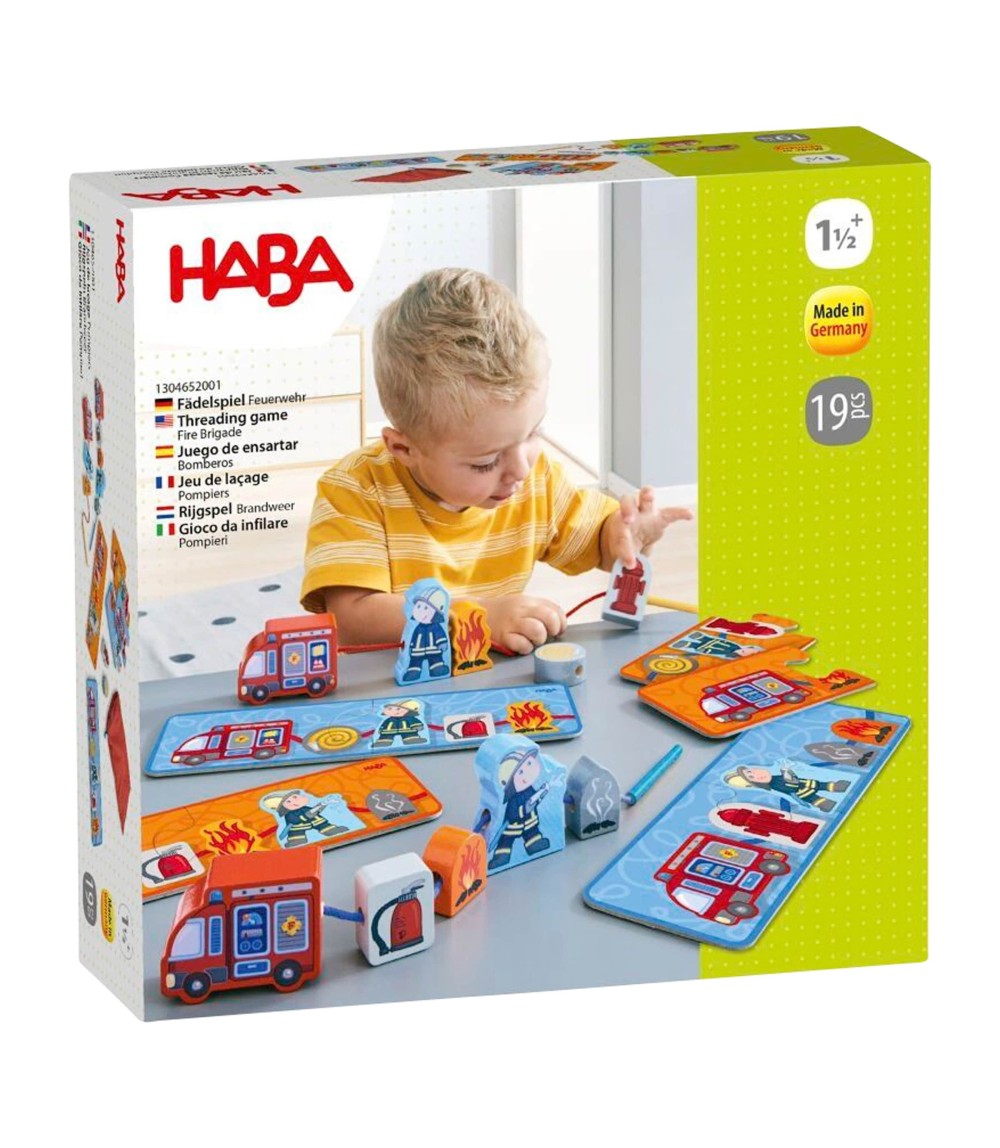 Fädelspiel Feuerwehr