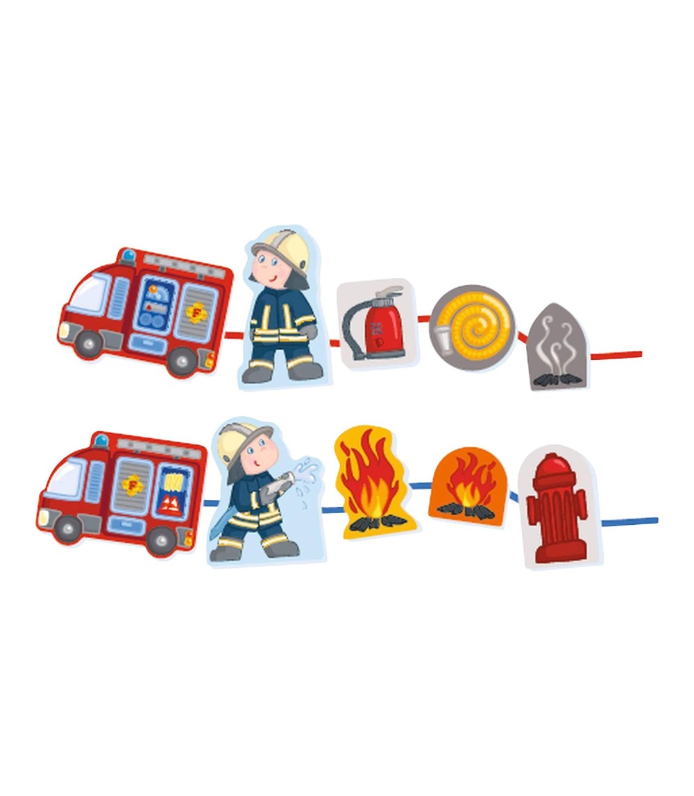 Fädelspiel Feuerwehr