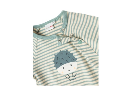 Raglanshirt langarm Ringel Kastanie