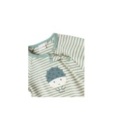 Raglanshirt langarm Ringel Kastanie