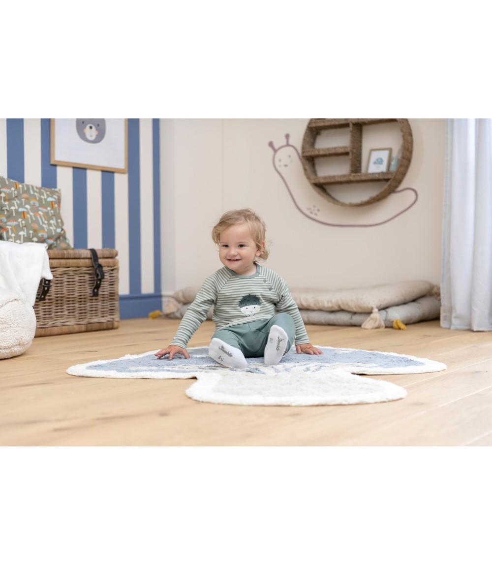 Raglanshirt langarm Ringel Kastanie