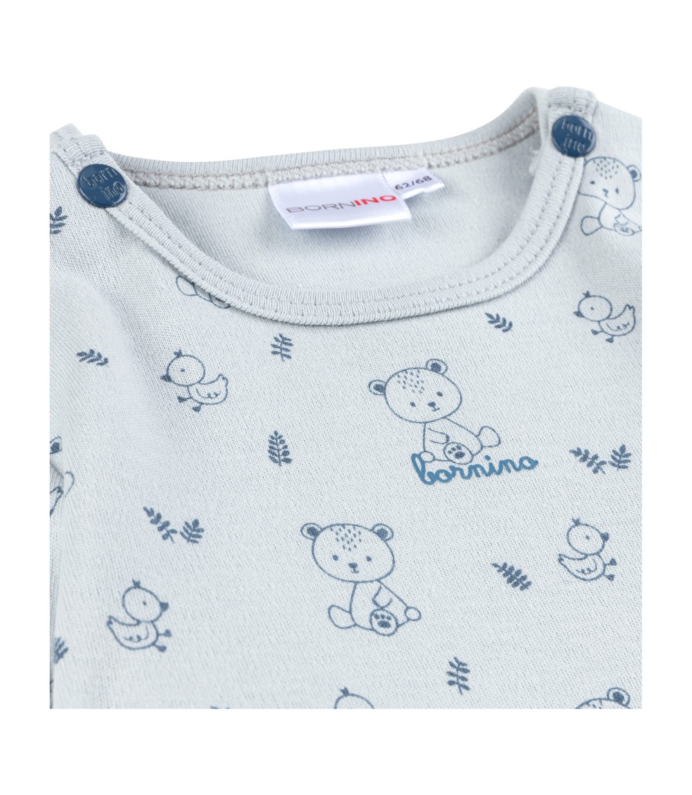 Shirt langarm Tasche Bär Gans