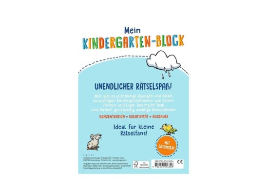 Mein Kindergarten-Block - Farben, Formen, Logik