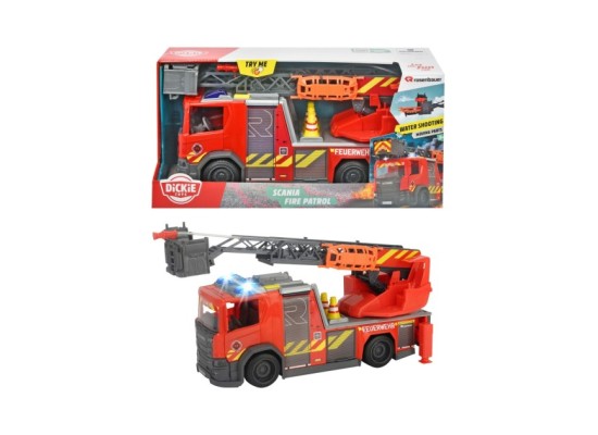 Feuerwehr Scania mit Drehleiter